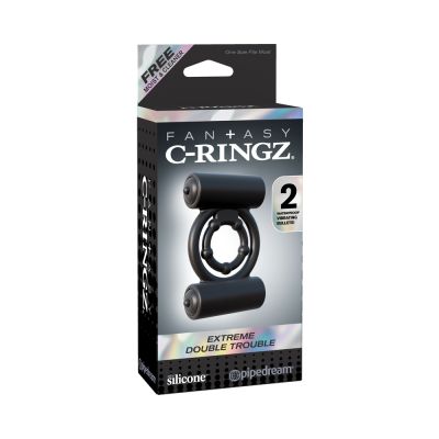 Fantasy C Ringz Extreme Double Trouble Black Ring
