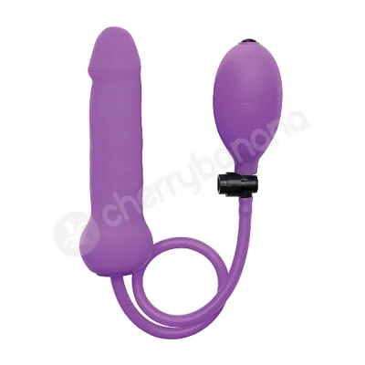 Ouch Purple Inflatable Silicone Dong