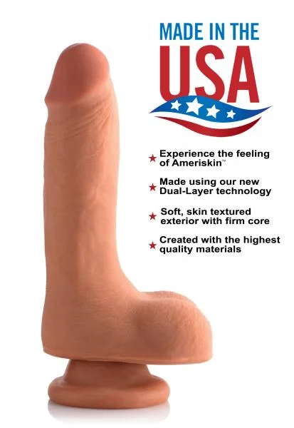 7 Inches Ultra Real Dual Layer Dildo Beige — image 5 of 8