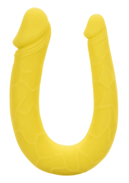 Boundless AC/DC Dong Silicone Double Dildo By CalExotics - Yellow