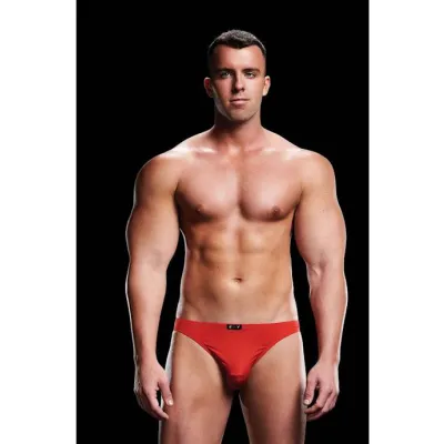 Baci Low Rise Open Back Brief Red S m