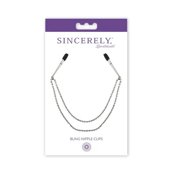 Sincerely Midnight Bling Nipple Clamps