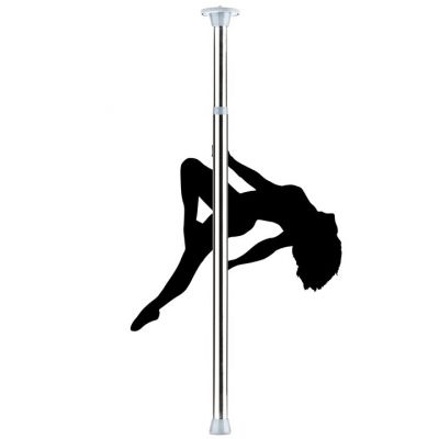 Silver 51mm Static Dance Pole 84 6 116 9 Inch