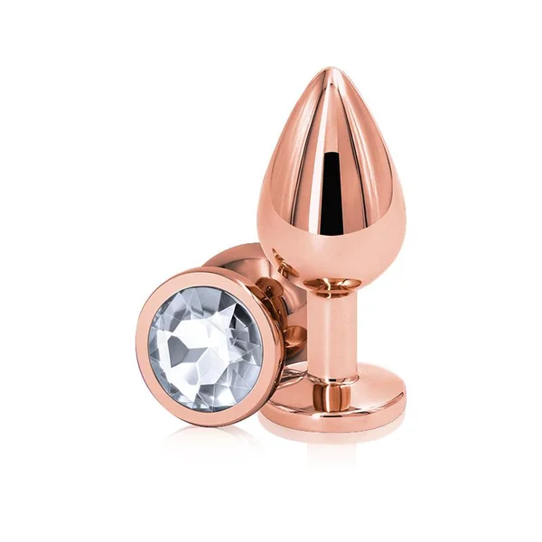 Rear Assets Rose Gold + Clear Gem Anal Plug by NS — image 13 of 16