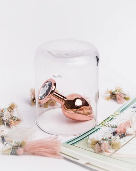 Rear Assets Rose Gold + Clear Gem Anal Plug by NS — image 12 of 16