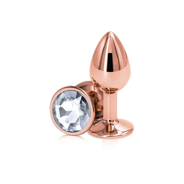 Rear Assets Rose Gold + Clear Gem Anal Plug by NS — image 10 of 16