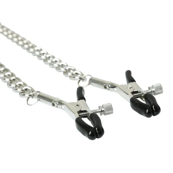 Sportsheets Vegan Leather Collar with Nipple Clamps — image 12 of 15