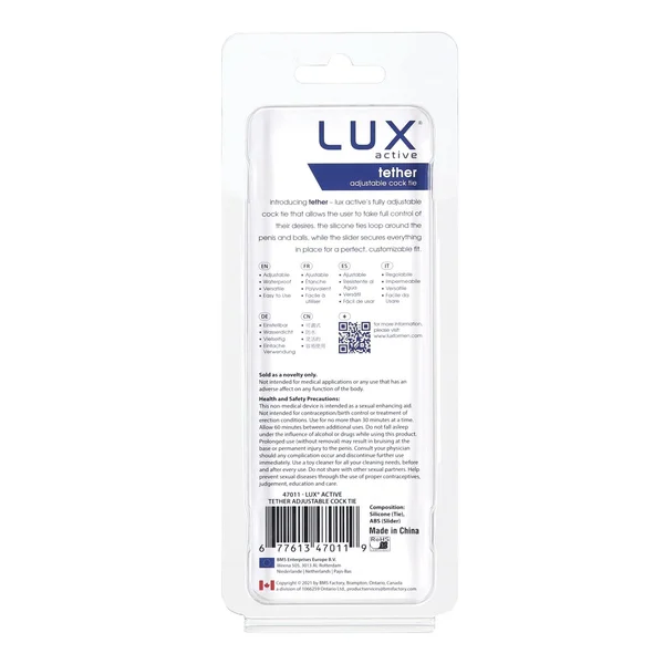 Lux Active Tether Adjustable Cock Tie — image 10 of 10