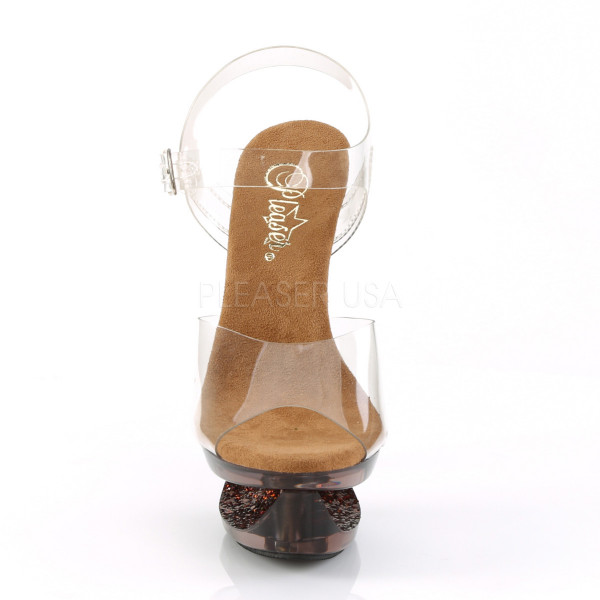 6 1/2 inches Heel, 1 3/4 inches Cut Out PF Ankle Strap Sandal — image 6 of 8