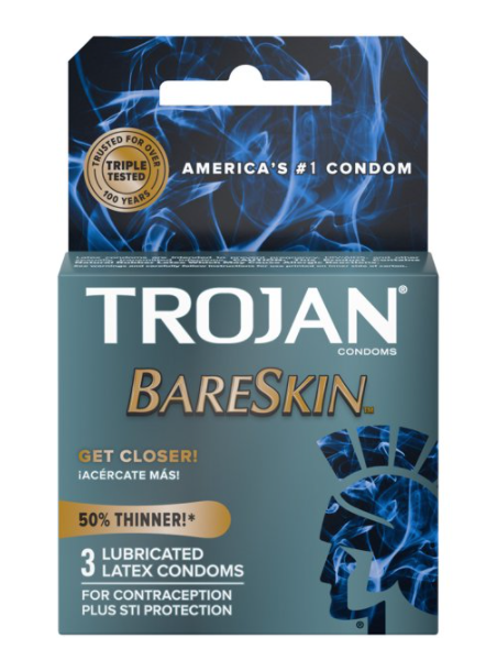 Trojan BareSkin Premium Lubricated Condoms - 3 Pack & 10 Pack Available!