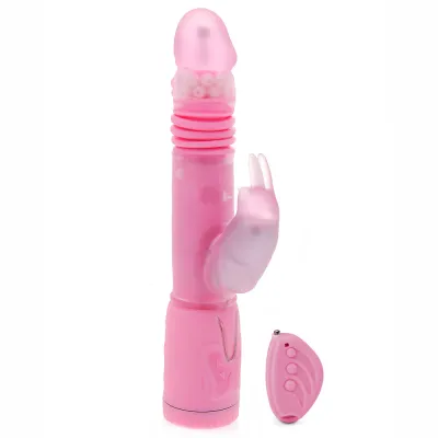 Remote Control Thrusting Rabbit Pearl Vibrator None
