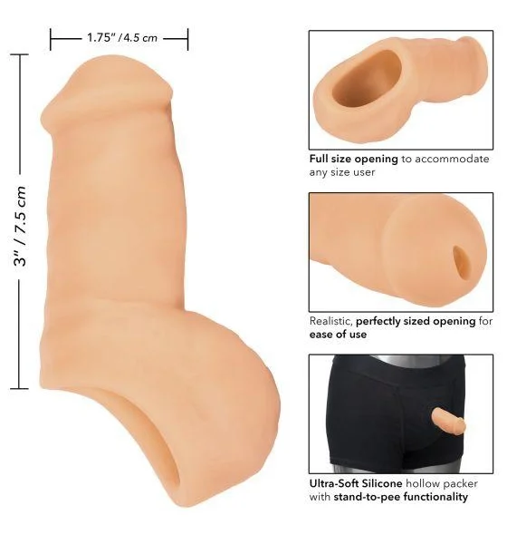 Packer Gear Ultra Soft Beige Stand To Pee Hollow Packer — image 14 of 16