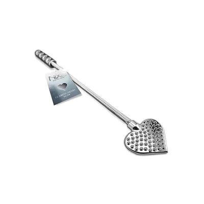 Nixie Flaming Heart Riding Crop