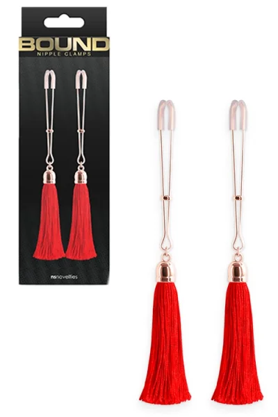 nsnovelties Bound Adjustable Nipple Clamps with Tassels