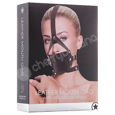 Ouch Black Leather Mouth Gag