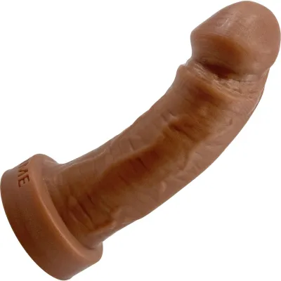 The Felix Short 5 5 Platinum Silicone Realistic Dildo By Uberrime Caramel
