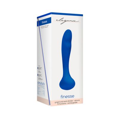 Elegance Rechargeable G spot Vibrator Blue
