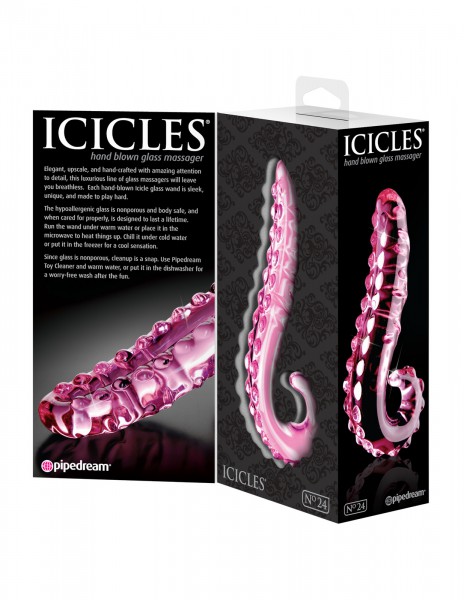 4.5" Studded Glass Dildo