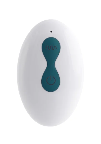 Playboy Pleasure Spinning Tail Teaser Silicone Rotating Vibrating Butt Plug With Remote - Evergreen