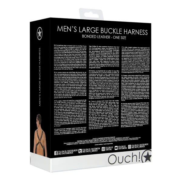 Shots Ouch Men's Large Buckle Harness — image 11 of 11