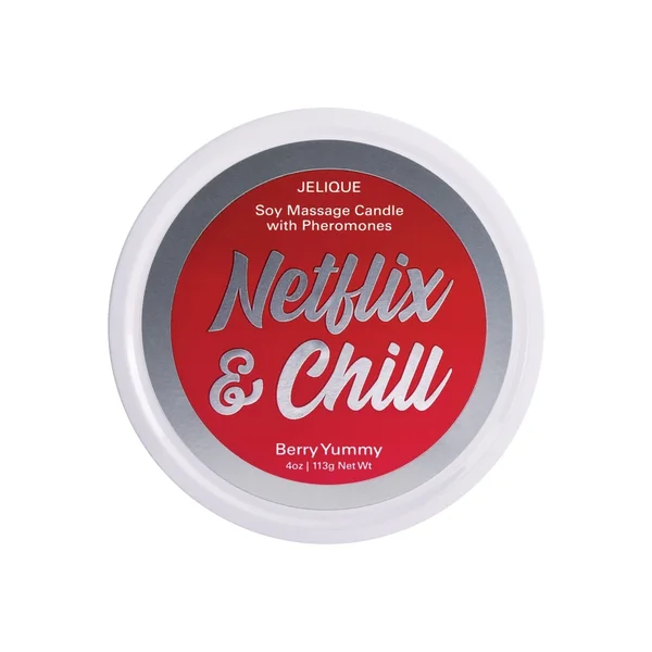 Jelique Massage Candle - 4 oz Netflix & Chill Berry Yummy — image 9 of 10