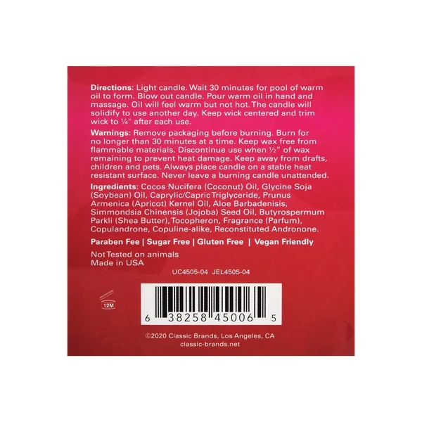 Jelique Massage Candle - 4 oz Netflix & Chill Berry Yummy — image 8 of 10