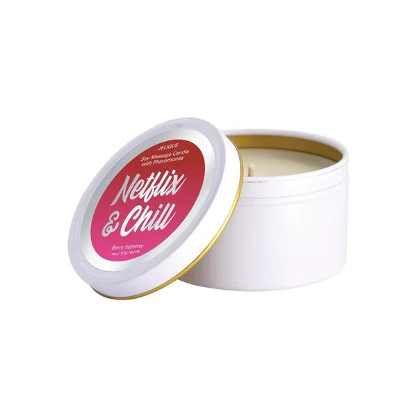Jelique Massage Candle - 4 oz Netflix & Chill Berry Yummy — image 10 of 10
