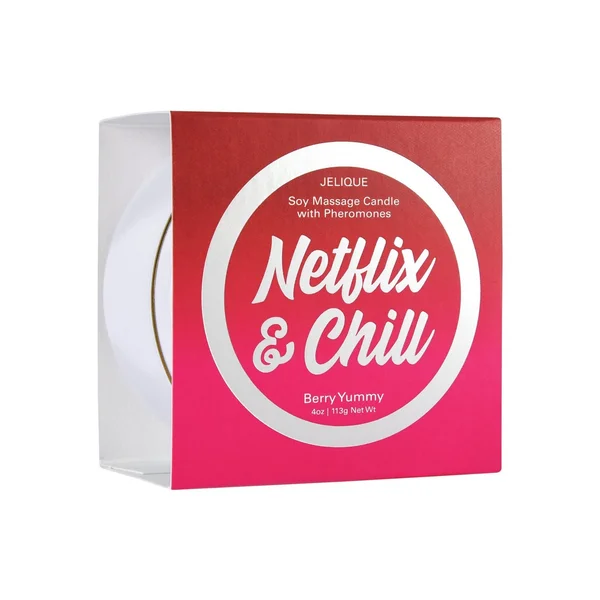 Jelique Massage Candle - 4 oz Netflix & Chill Berry Yummy — image 6 of 10