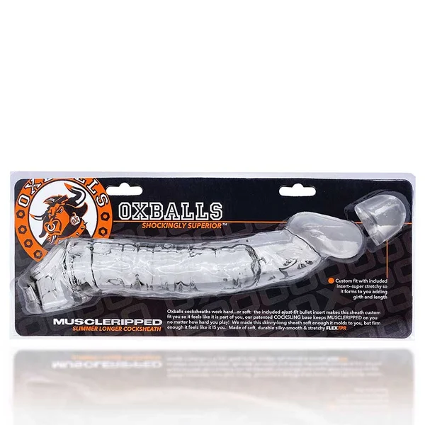 Oxballs Muscle Ripped Realistic Cock Sheath Extender Sleeve — image 13 of 17