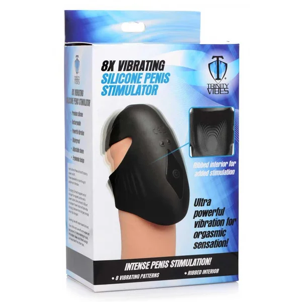 Trinity Vibes 8X Vibrating Silicone Rechargeable Penis Tip Vibrator — image 10 of 10