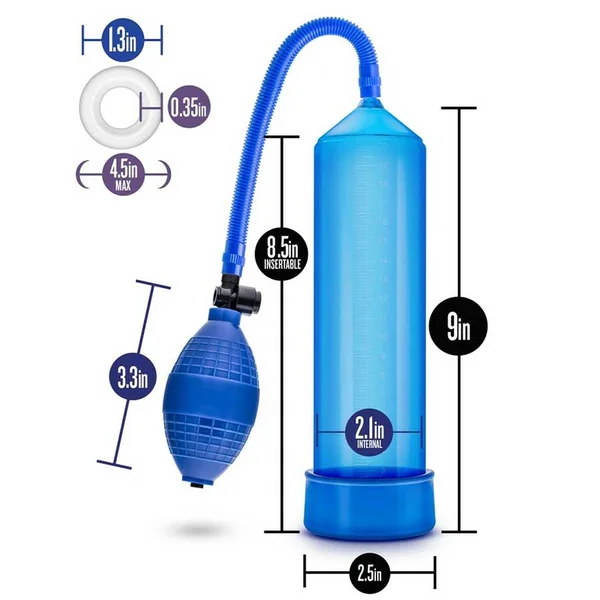 Performance VX101 Male Enhancement 9.5 Inch Penis Pump by Blush Novelties — image 5 of 6