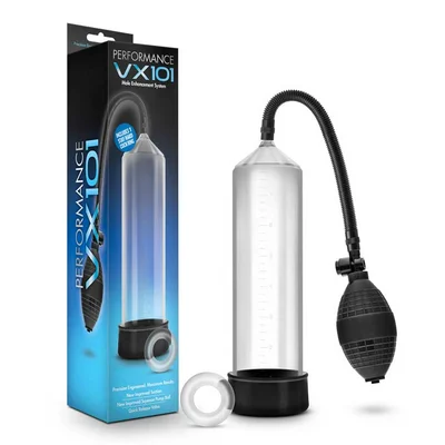 Performance VX101 Male Enhancement 9 5 Inch Penis Pump by Blush Novelties