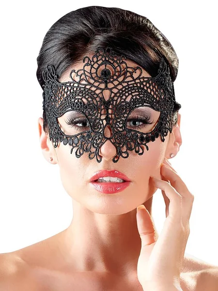 Cottelli Black Masquerade Lace Mask — image 5 of 5