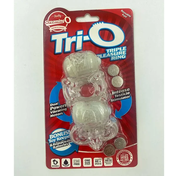 Screaming O Tri-O Dual Vibrating Cock and Ball Ring — image 9 of 10