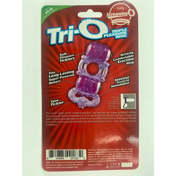 Screaming O Tri-O Dual Vibrating Cock and Ball Ring — image 7 of 10