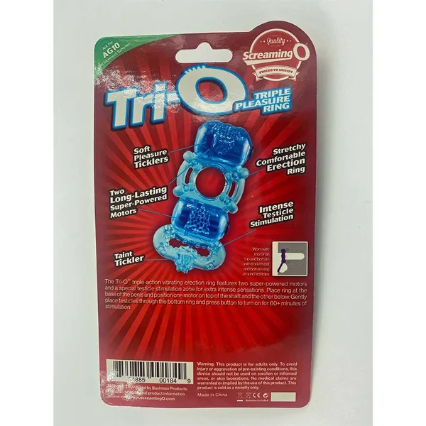 Screaming O Tri-O Dual Vibrating Cock and Ball Ring — image 6 of 10