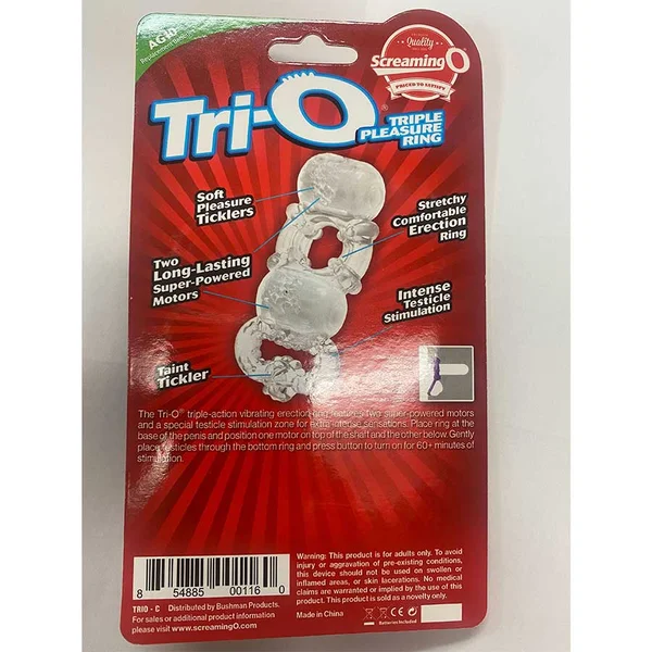 Screaming O Tri-O Dual Vibrating Cock and Ball Ring — image 10 of 10