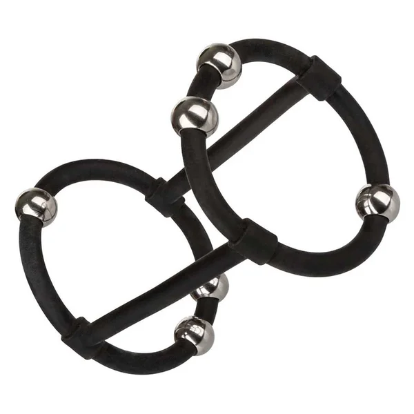 Steel Beaded Black Silicone Penis Enhancer Cage by Cal Exotics — image 2 of 8