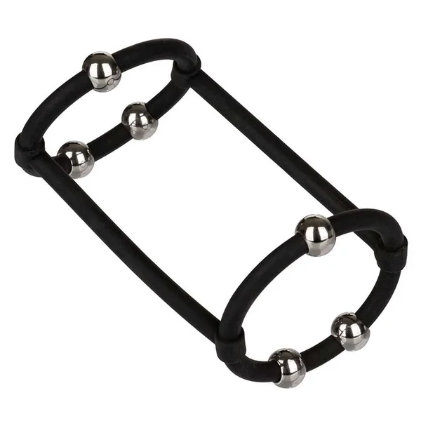 Steel Beaded Black Silicone Penis Enhancer Cage by Cal Exotics — image 4 of 8