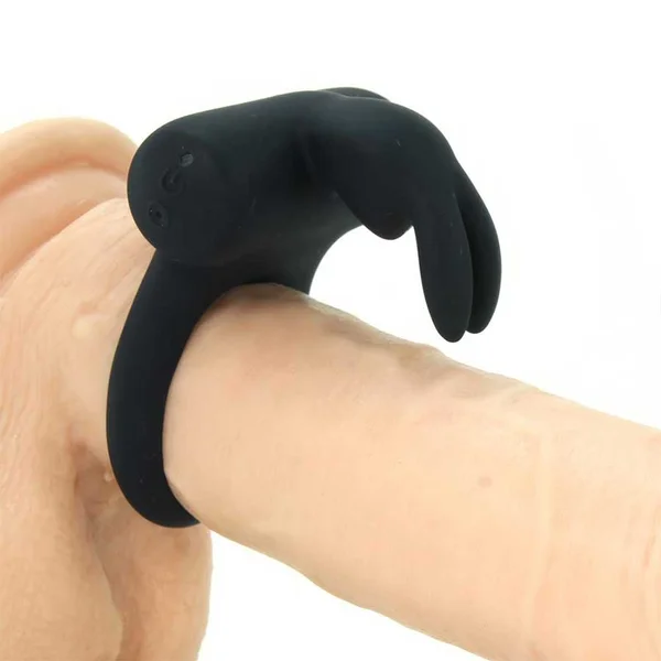VeDo Frisky Bunny Rechargeable Vibrating Silicone Rabbit Cock Ring — image 3 of 9