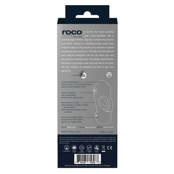VeDo Roco Rechargeable Dual Vibrating Silicone C-Ring — image 10 of 10
