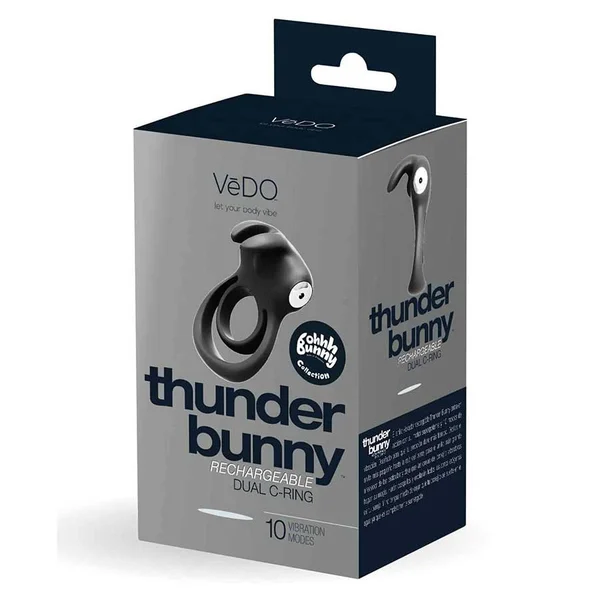 VeDO Thunder 10 Speed Rechargeable Silicone Dual Rabbit C-Ring — image 16 of 19