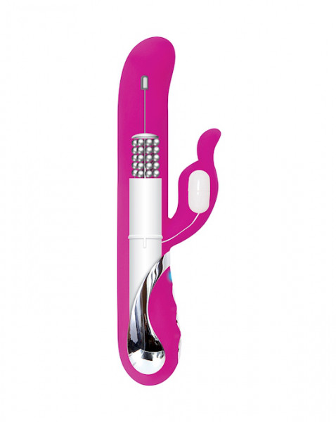 Evolved Pearly Rabbit Rechargable Vibrator - Pink - 5 Inch