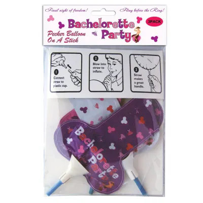 Bachelorette Foil Balloon On a Stick 3