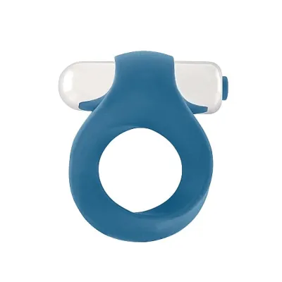 Infinity Single Vibrating Cockring Blue