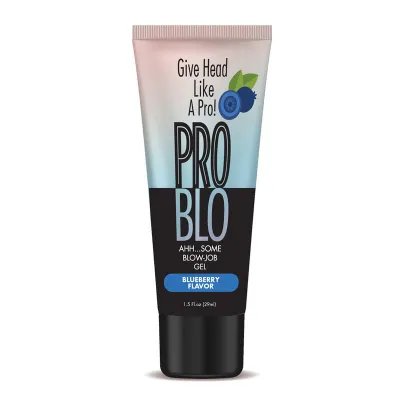 ProBlo Oral Pleasure Gel Blueberry Flavoured Blowjob Gel 29 ml Tube