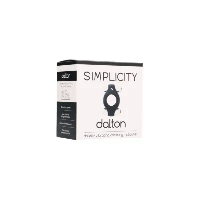 Dalton Double Vibrating Cockring Black