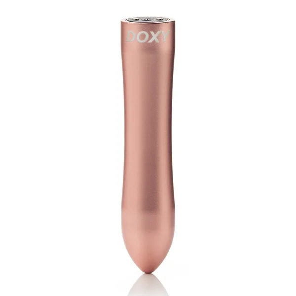 Doxy Bullet Rechargeable Waterproof Aluminum Vibrator - Rose Gold