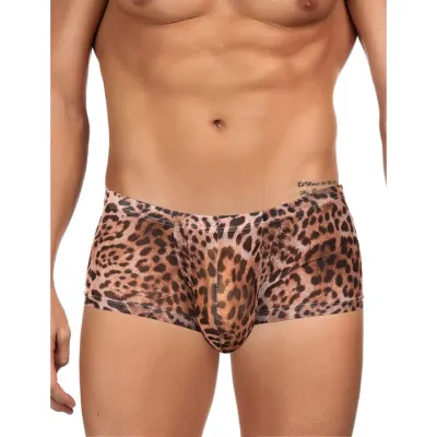 Bondara Man Leopard Print Mesh Boxer Briefs