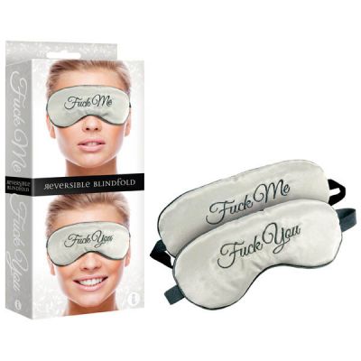 Fuck Me Fuck You Reversible Blindfold Padded Reversible Blindfold